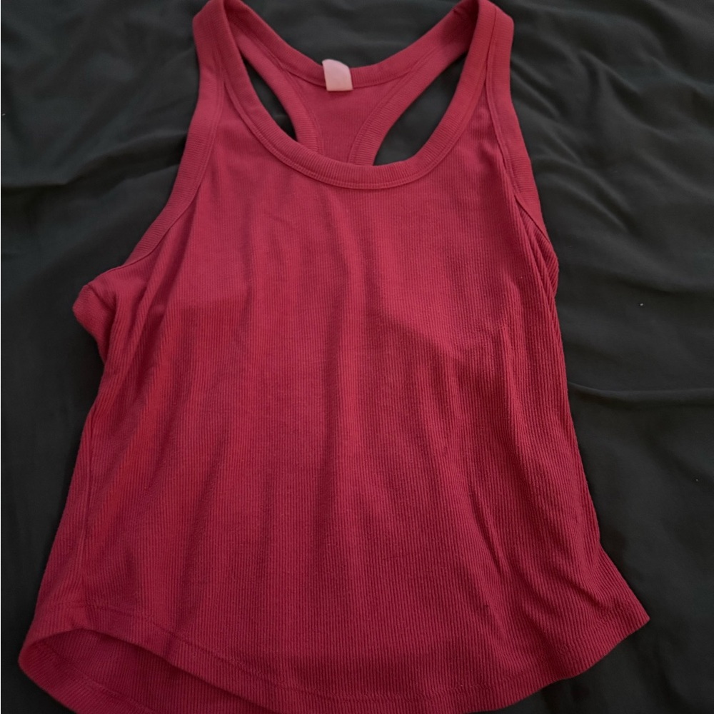 Women's Red Sleeveless Top